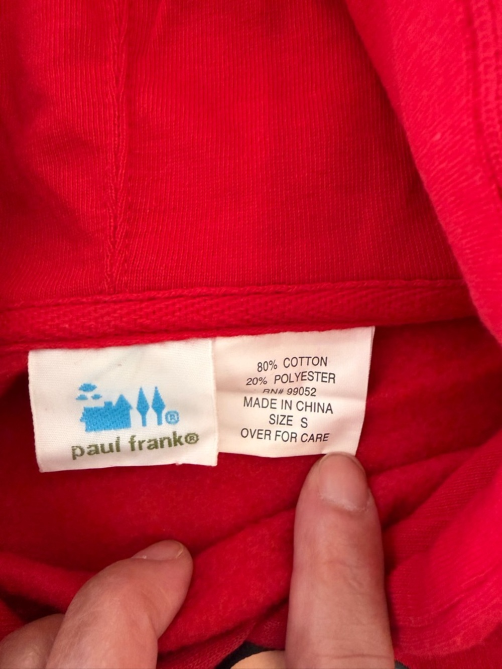 Paul Frank Red Hoodie with Julius Monkey Graphic - Picture 4 of 6